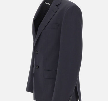 BOSS Blazer in lana vergine BLUE Uomo 