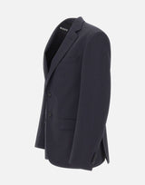 BOSS Blazer in lana vergine BLUE Uomo 