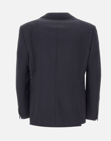 BOSS Blazer in lana vergine BLUE Uomo 