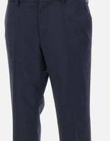 BOSS Pantaloni "H-Genius" in lana rigenerata BLUE Uomo 