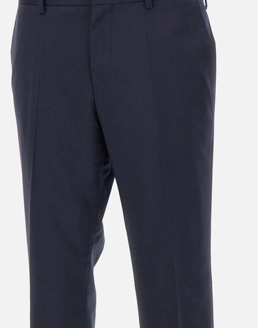 BOSS Pantaloni "H-Genius" in lana rigenerata BLUE Uomo 