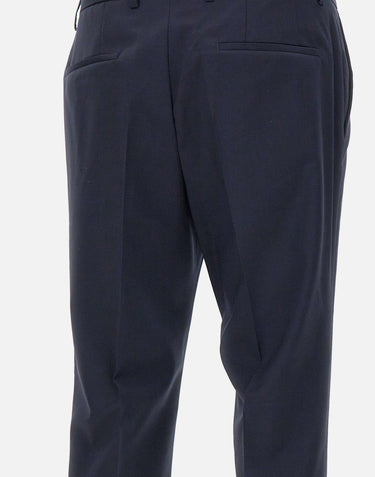 BOSS Pantaloni "H-Genius" in lana rigenerata BLUE Uomo 
