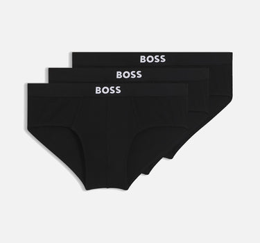 BOSS Set di 3 slip uomo in cotone stretch BLACK Uomo 