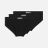 BOSS Set di 3 slip uomo in cotone stretch BLACK Uomo 