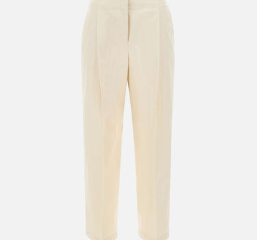 BOSS Pantaloni culotte in cotone elasticizzato BEIGE Donna 