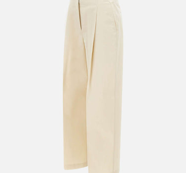 BOSS Pantaloni culotte in cotone elasticizzato BEIGE Donna 