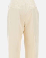 BOSS Pantaloni culotte in cotone elasticizzato BEIGE Donna 