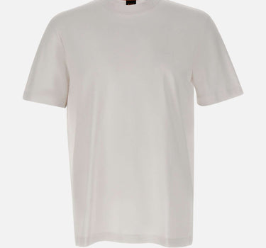 BOSS T-shirt in cotone interlock WHITE Uomo 