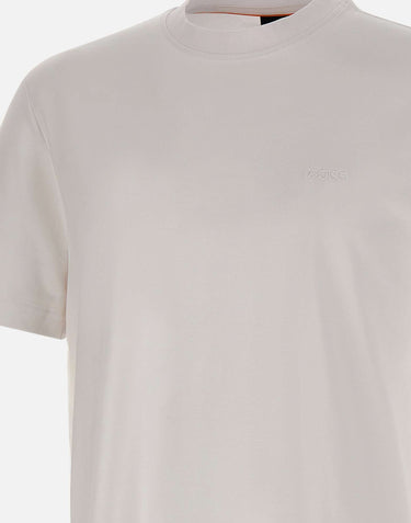 BOSS T-shirt in cotone interlock WHITE Uomo 