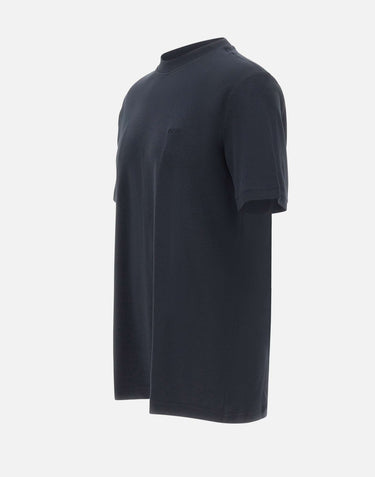 BOSS T-shirt in cotone interlock BLUE Uomo 