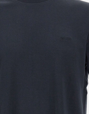 BOSS T-shirt in cotone interlock BLUE Uomo 