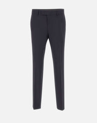 BOSS Pantaloni slim fit in misto lana BLUE Uomo 