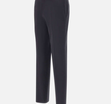 BOSS Pantaloni slim fit in misto lana BLUE Uomo 