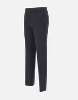 BOSS Pantaloni slim fit in misto lana BLUE Uomo 