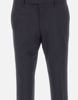 BOSS Pantaloni slim fit in misto lana BLUE Uomo 