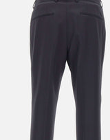 BOSS Pantaloni slim fit in misto lana BLUE Uomo 