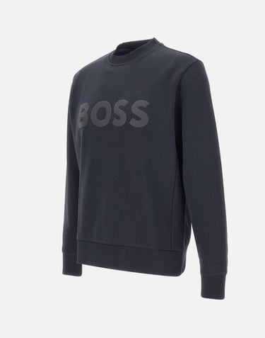 BOSS Felpa "Salbo" BLUE Uomo 