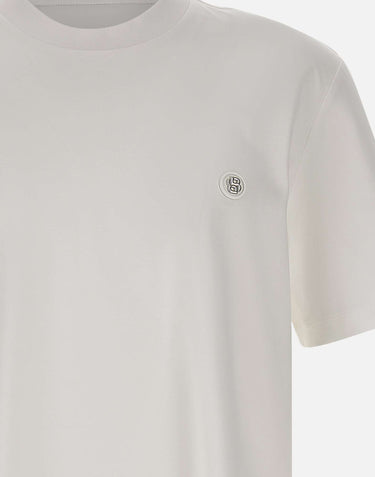 T-shirt con monogramma Double B 50555844 100 BOSS 