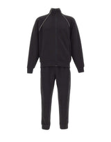 BOSS Tuta sportiva in misto cotone con profili a contrasto BLACK Uomo 