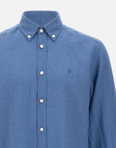 BOSS Camicia "H-Liam" BLUE Uomo 