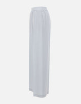 BOSS Pantaloni relaxed fit in crêpe fluido Light Blue Donna 