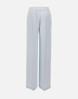 BOSS Pantaloni relaxed fit in crêpe fluido Light Blue Donna 