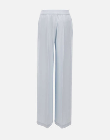BOSS Pantaloni relaxed fit in crêpe fluido Light Blue Donna 