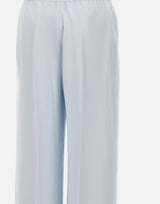 BOSS Pantaloni relaxed fit in crêpe fluido Light Blue Donna 