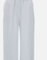 BOSS Pantaloni relaxed fit in crêpe fluido Light Blue Donna 