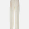 BOSS Pantaloni relaxed fit in misto lino WHITE Donna 