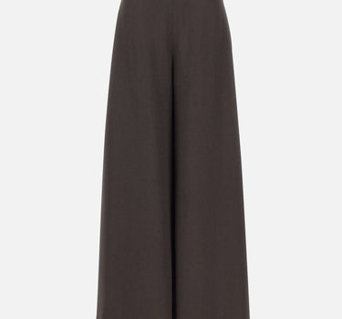 BOSS Pantaloni relaxed fit in twill lucido BLACK Donna 
