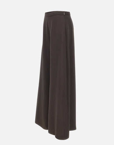 BOSS Pantaloni relaxed fit in twill lucido BLACK Donna 