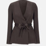BOSS Blazer slim fit in twill lucente BROWN Donna 