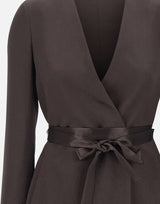 BOSS Blazer slim fit in twill lucente BROWN Donna 
