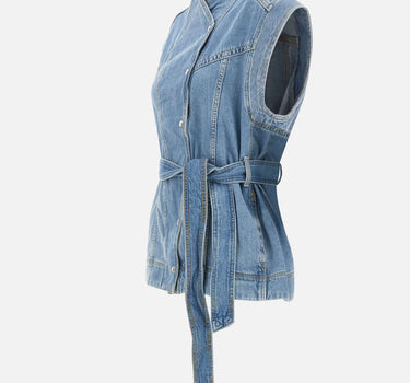 BOSS Smanicato oversize in denim Light Blue Donna 