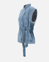 BOSS Smanicato oversize in denim Light Blue Donna 