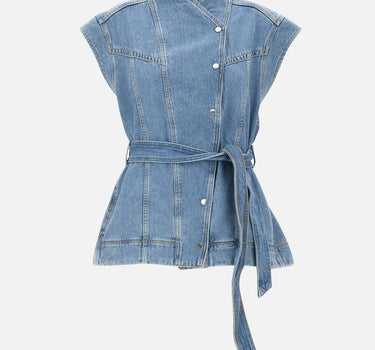 BOSS Smanicato oversize in denim Light Blue Donna 