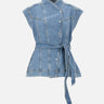 BOSS Smanicato oversize in denim Light Blue Donna 