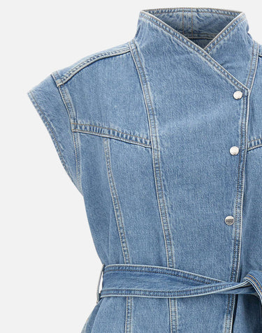 BOSS Smanicato oversize in denim Light Blue Donna 