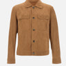 BOSS Giacca in pelle traforata BROWN Uomo 