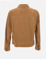 BOSS Giacca in pelle traforata BROWN Uomo 