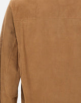 BOSS Giacca in pelle traforata BROWN Uomo 