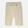 BOSS Shorts in cotone e lino WHITE Uomo 