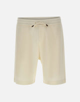BOSS Shorts in cotone e lino WHITE Uomo 