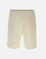BOSS Shorts in cotone e lino WHITE Uomo 