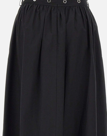 BOSS Gonna lunga in popeline con cintura a occhiello BLACK Donna 