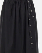 BOSS Gonna lunga in popeline con cintura a occhiello BLACK Donna 