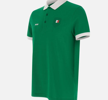 BOSS Polo "Paddy" con dettaglio bandiera paese GREEN Uomo 