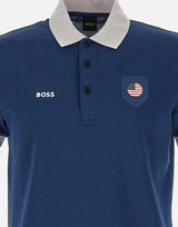 BOSS Polo "Paddy" con dettaglio bandiera paese BLUE Uomo 