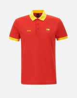BOSS Polo "Paddy" con dettaglio bandiera paese RED Uomo 